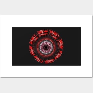 Red Spiral Infinity Posters and Art